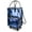 blue, variant on Pasman Reusable Grocery Bag, 5 Wheels, Foldable Rolling Tote, 67L, Rose Gold Shopping Cart, Collapsible Trolley