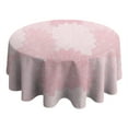 thumbnail image 4 of Round Waterproof Tablecloth 60×60 Inch, Boho Style Reusable Indoor/Outdoor Durable Table Cover for Party Kitchen Dinner Room Decor, 4 of 6