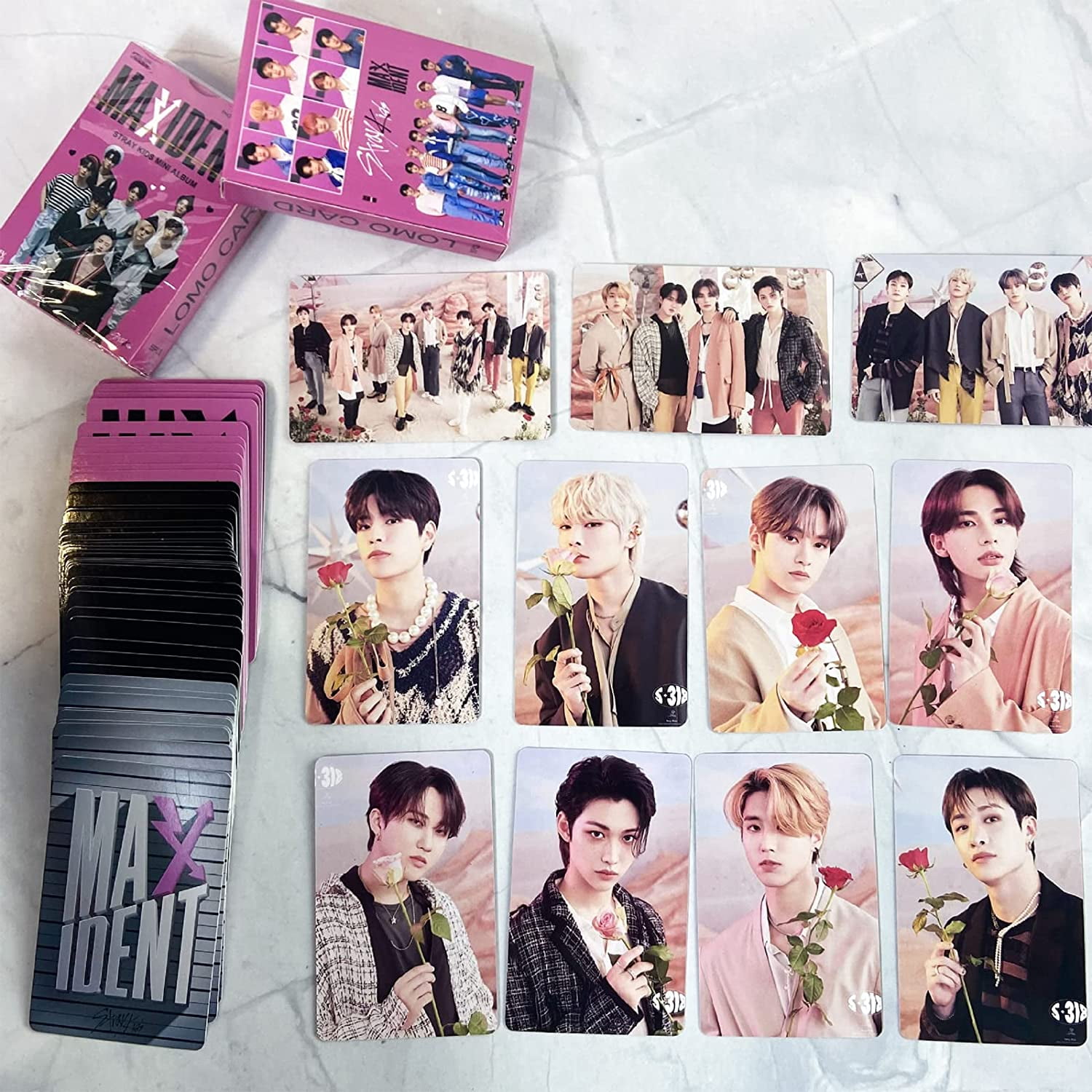 Stray Kids Photocards 55-teilig - Kpop Lomo Cards Sammlung Mit Verschiedenen Motiven