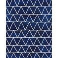thumbnail image 2 of Popp, Grace 12x14 Gold Ornate Wood Framed with Double Matting Museum Art Print Titled - Indigo Pattern IV, 2 of 4