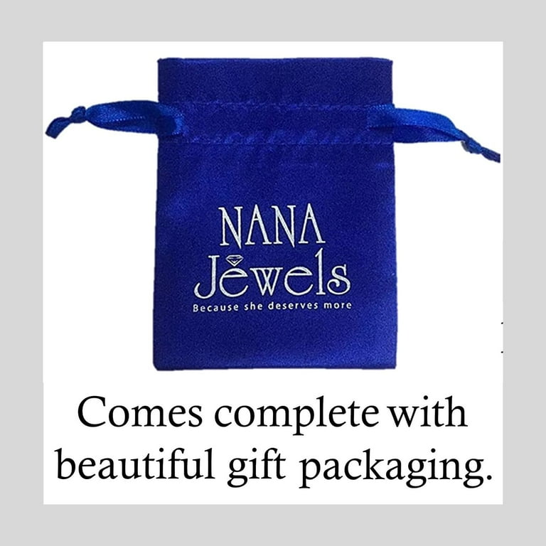 NANA Jewels Cushion CZ Stud Earrings Silver & 14K Gold Post