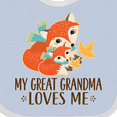 thumbnail image 4 of Inktastic My Great Grandma Loves Me Fox Boys or Girls Baby Bib, 4 of 4