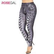 ROSEGAL Plus Size High Waisted 9D Printed Leggings