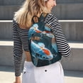 thumbnail image 5 of Fotbe Cute Koi Fish Serenity Mochila de Lona con Estampado, Mochila Duradera, Mochila Versátil de Alta Calidad, Mochila Compacta Vintage-Small, 5 of 5
