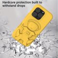 thumbnail image 6 of Allytechgroup Compatible with iPhone 16 Pro Case, Slim Lightweight EVA Phone Case with Kickstand Shockproof and Anti-Scratch Protective Bumper for iPhone 16 Pro, Yellow, 6 of 9