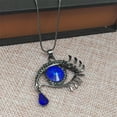 thumbnail image 3 of Qarigey Collar de gota de agua de aleación, color ligeramente diferente, cualquier ocasión, ojos, azada, cadena de suéter de cristal Ropa, zapatos y accesorios Miscelánea lago azul, 3 of 6