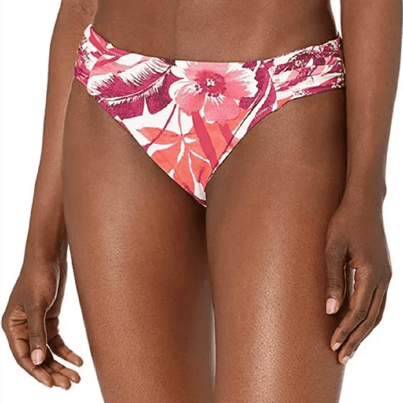 Gottex Women's Standard Escape Bikini Bottom in Bali Print Size 8 Red