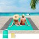 thumbnail image 1 of Manta de picnic para playa, 210 x 200 cm, manta de picnic, manta de picnic para playa, manta de picnic con 4 fijas, para acampar, hacer senderismo y hacer picnic, 1 of 5