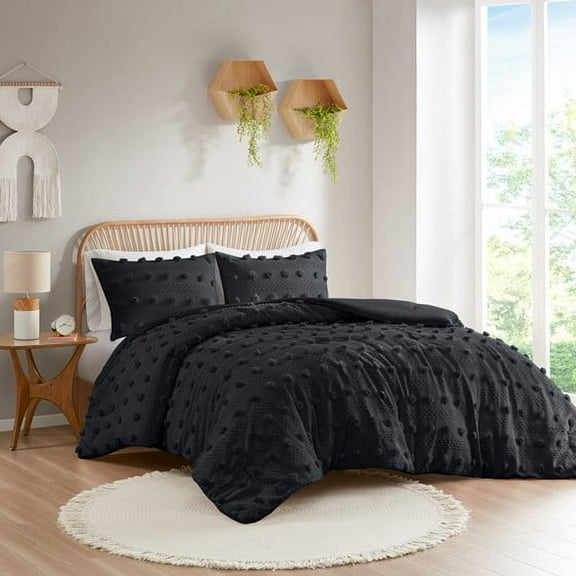 Full/Queen Clip Jacquard Comforter Set
