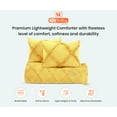thumbnail image 3 of SGI Super King Diamond Ruffle Comforter Set Microfiber 3 Piece Golden, 3 of 5
