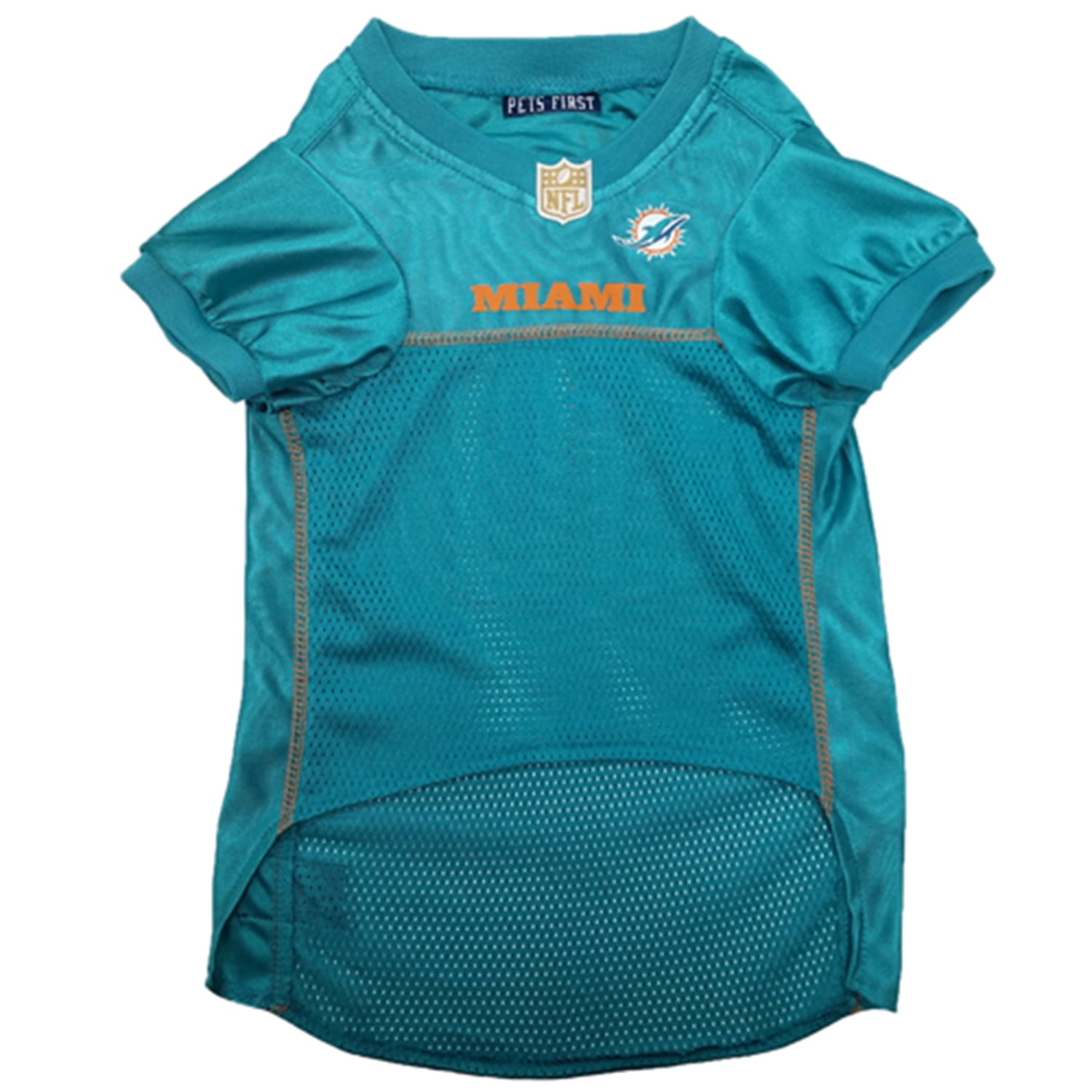 Pets First NFL Miami DolphinsLicensed Mesh Jersey for Dogs and Cats - Extra Small