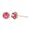Red, variant on Gemstone Copper Silver Plated Earrings Fancy Rubys Copper Silver Plated Stud Earrings Women'S Earrings Set with Zircon Gold Plated Earrings