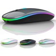 thumbnail image 1 of Souris Sans Fil Bluetooth LED, Souris Bluetooth pour MacBook Pro, Souris Bluetooth pour MacBook Air, Souris Sans Fil Rechargeable pour MacBook, Ordinateur Portable, Mac, Système Windows (Cendre Métallique), 1 of 6