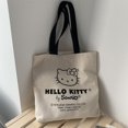 thumbnail image 4 of Sanrio-Bolso de lona de Hello Kitty para mujer, bandolera de hombro Retro, bonito bolso de compras, regalo Kawaii para niños, bolso de mano de dibujos animados de Anime, nuevo, 2022, 4 of 4