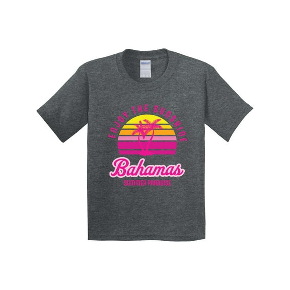 Inktastic Enjoy the Sunshine Bahamas Summer Paradise Youth T-Shirt