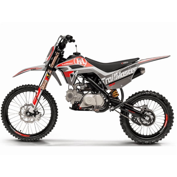 Trailmaster JHL SX150 Dirt Bike, 140cc 4-Stroke, Manual Transmission, Electric/Kick Start, Max Speed 55 MPH, Age 13  (Red)
