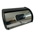 thumbnail image 4 of Fiocias Bread Bin with Roll Lid Bread Box Bread Holder Container for Kitchen Counter for Black, 4 of 9