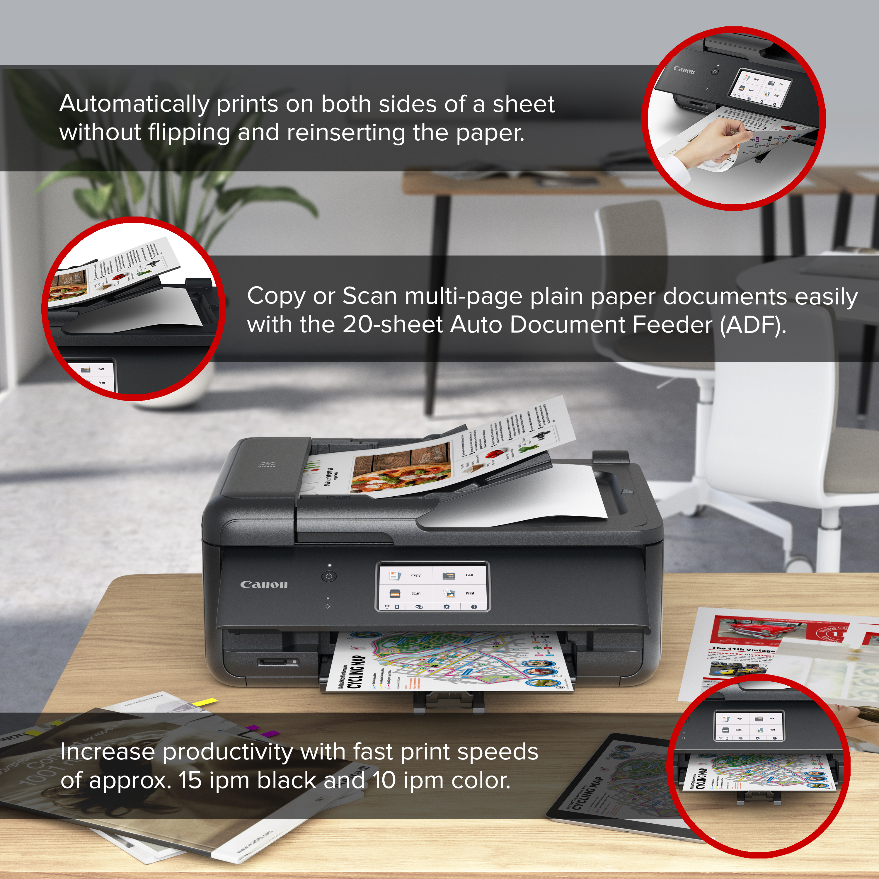 Canon PIXMA TR8622a Wireless All-In-One Inkjet Printer photo 4
