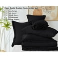 thumbnail image 6 of Full Comforter Set Black, 7 Pieces Bed in a Bag Soft Bedding Comforter Set with Sheets, All Season Boho 7PC Bed Sets with Comforter, Fitted Sheets, Flat Sheets, Pillow Shams and Pillowcases, 6 of 17