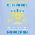 thumbnail image 6 of Wild Bobby Hanukkah Imagine If Your Phone Battery was Low but Lasted 8 Days Women Graphic T-Shirt, Light Blue, XX-Large, 6 of 6