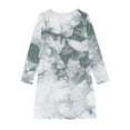 thumbnail image 3 of Zwiiyzr Girls Tie-Dye Dress Long Sleeve A Line Twirly Skater Stretchy Dress for School Party 4-14 Years Camouflage, 3 of 4