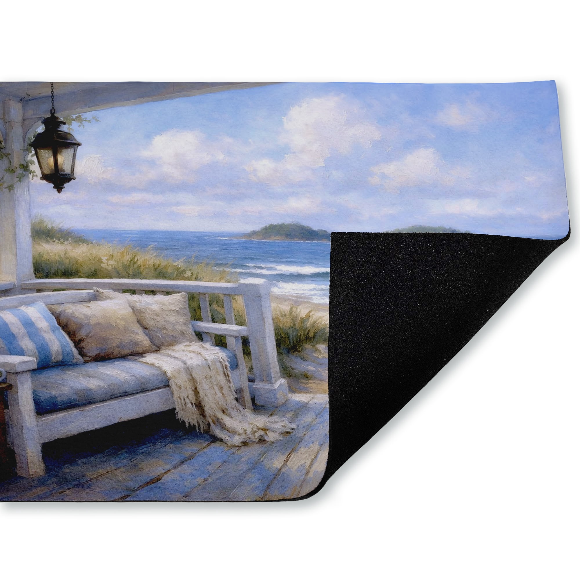 Stupell Industries Seaside Relaxation on Patio Printed Outdoor Door Floor Mat, design by Tabz Jones