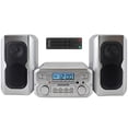 thumbnail image 1 of Sistema de estantería para CD Magnavox con Bluetooth y radio FM, color plateado, 1 of 9