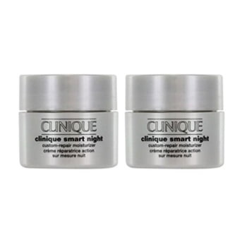 Night Essence - Clinique Smart Night Custom-Repair Moisturizer Cream Dry Combination Skin - 1oz/30ml (2 x .5oz/15ml each)