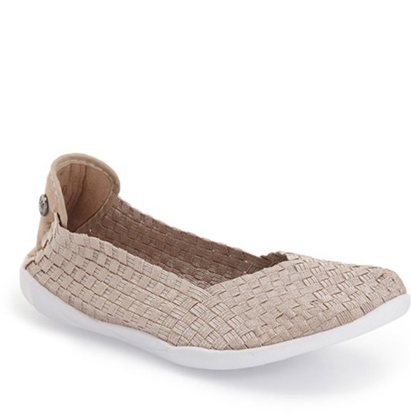 Bernie Mev Bernie Mev Women's Catwalk Flat Shoes Nude Metalic