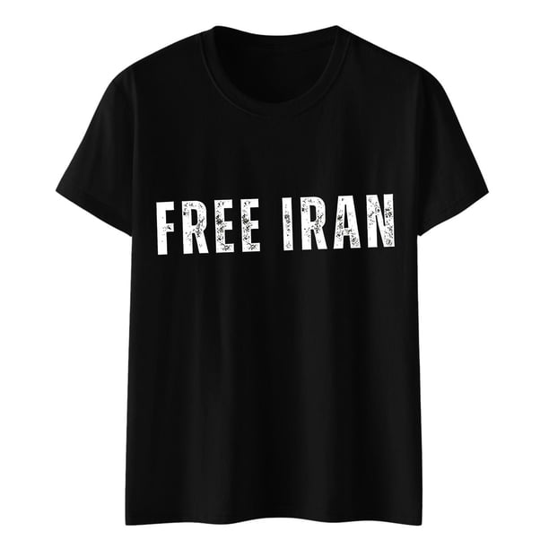 Camiseta de Manga Corta Impresa, Desgaste Diario Casual, 95% Poliéster 5% Spandex, Tops de Cuello Redondo para Mujeres