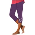 thumbnail image 3 of HAJWOH Women’s Capri Leggings Elastic Waist High Waist Knee Length Leggings Stretch Summer Lightweight Pants Athletic Running Workout Yoga Pants, 3 of 6
