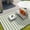 Green & White, variant on Shade&Beyond 8x10 ft Reversible Outdoor Rug, Waterproof UV Resistant Plastic Straw Patio Mat, Portable Camping Rug with Carry Bag for RV, Beach, Deck, Garden Backyard, Gray & White