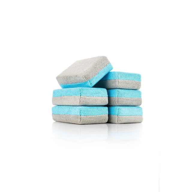 Esponja aplicadora The Rag Company Ultra No Soak, paquete de 6 unidades, 3 x 5 pulgadas