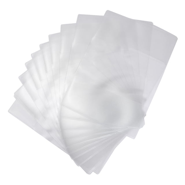12pcs impermeable pasaporte Holdeer titular de la tarjeta de identificación creativa organizador del pasaporte titular de la tarjeta de PVC transparente