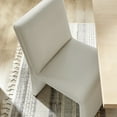 thumbnail image 5 of Emory Upholstered Performance Velvet Dining Side Chair in Alabaster, 5 of 9