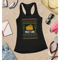 thumbnail image 3 of S4E Women's Fruit Cake Christmas Holiday Racerback Slim Fit X-Small Black, 3 of 4