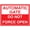 Warning Sign 2, variant on Automatic GATE DO NOT Force Open Warning Metal Tin Sign 8"x12" - For Industrial & Commercial Series, Gate Force Open Warning Sign