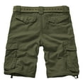 thumbnail image 5 of TRGPSG Cargo Shorts for Men Cotton Work Casual Shorts with 6 Pockets(No Belt),Army Green 34, 5 of 5