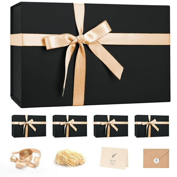Caja de regalo LIFELUM grande de 36 x 22 x 11 cm con juego de cintas