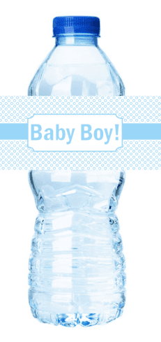 Blue Circles Baby Boy Shower Party Decorations 15ct Water ...