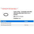 thumbnail image 2 of Turbo O-Ring - Compatible with 2005 - 2006 Mercedes-Benz E320 3.2L 6-Cylinder, 2 of 2