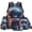 Cosmic Fluffy Blue Highland Cow, variant on Yspwyqan Cute Axolotl Backpack Set 4Pcs with Pencil Case Lunch Box Water Bottle, Cherry Blossom Lightweight Large Capacity Bookbag for Elementary Middle School