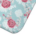 thumbnail image 5 of Pioneer Flower Floral Print Pattern Kitchen Dish Drying Mat 1 Pack, Ultra Absorbent Microfiber Drainer Mat, 16"x18", 5 of 6
