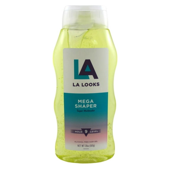 La Looks Gel #9 Mega Shaper 20 Ounce (Yellow) (591ml) (Pack of 2)