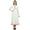 White, variant on Bimba Womens Designer Ethnic Kurti Flared Anarkali Kurta Dress With Tassele