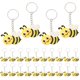 thumbnail image 1 of 24 llaveros con forma de abeja de dibujos animados, adorables llaveros de abeja de dibujos animados, creativos y colgantes para bolso., 1 of 5