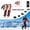 red, variant on FamilyQl ultra lightweight telescopic folding hiking stick, multifunctional outdoor off-road hiking, lightweight and durable (2-piece set)