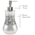 thumbnail image 4 of Set de accesorios de baño Creative Scents Cristal craquelado plateado, 4 of 7