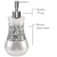 thumbnail image 4 of Set de accesorios de baño Creative Scents Cristal craquelado plateado, 4 of 7