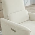 thumbnail image 6 of CHITA Power Recliner Swivel Glider Rocker Nursery Chair with USB for Living Room, Fabric in Linen, 6 of 16